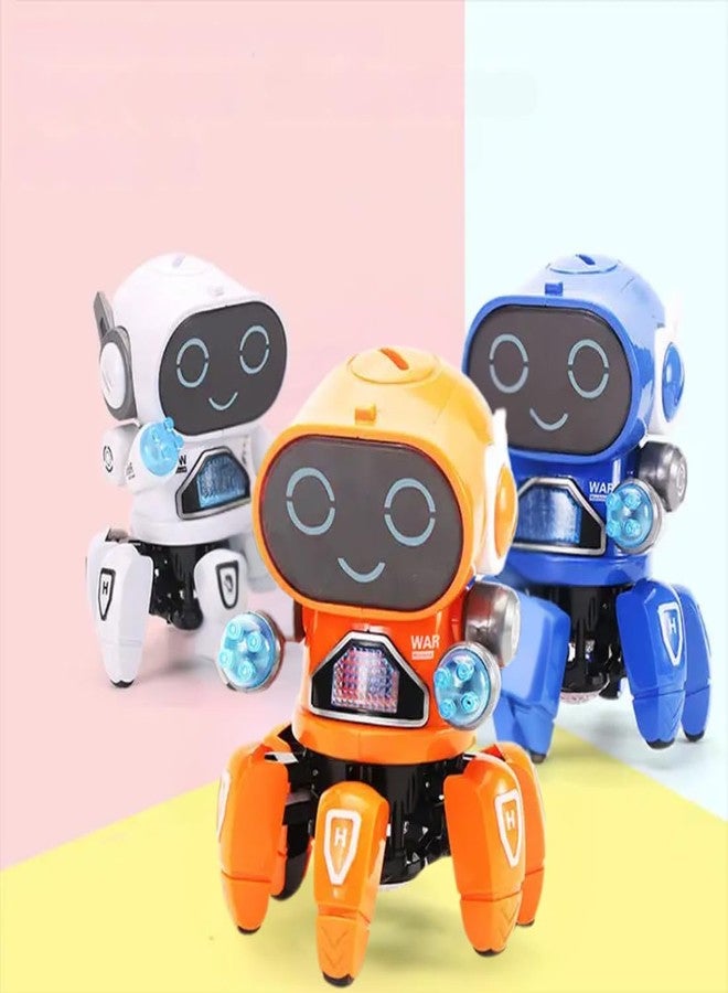VRION® KRIMION® Toy Robot Dancing All Direction Rotation Robot with Colorful Lights and Music Dancing Robot Toys for Boys and Girls | Pack of 1 I (Assorted Colours) - Image 1